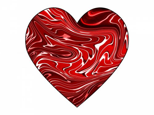 Swirly,  Deformuoti,  Širdis,  Valentine,  Valentino Diena & Nbsp,  Meilė,  Raudona,  Raudona Sūkurinė Širdis 1