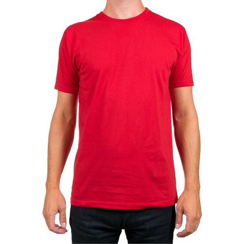 T-Shirt, Raudona, Vyras, Paprastas, Modelis, Drobė