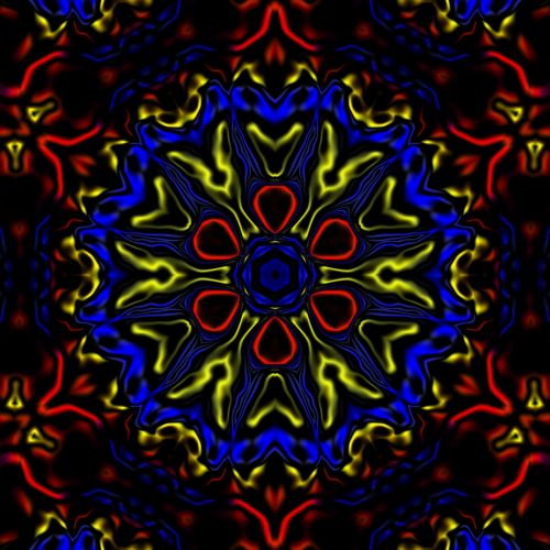 Kaleidoskopas,  Pirminės & Nbsp,  Spalvos,  Raudona,  Geltona,  Mėlynas,  Abstraktus,  Raudonas Geltonas Ir Mėlynas Kaleidoskopas