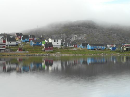 Atspindys, Ežeras, Grenlandija, Miglotas