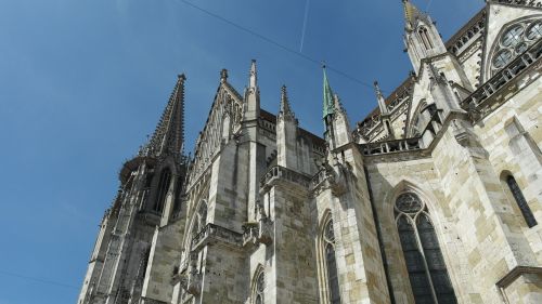 Regensburgas, Dom, Katedra, Gotikos Architektūra, Gotika, Patero Katedra, Bažnyčia, Bavarija