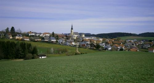 Reichentalal, Austria, Kraštovaizdis, Kaimas, Miestas, Pastatai, Architektūra, Dangus, Debesys, Žolė, Augalai, Gamta, Lauke, Šalis, Kaimas, Vaizdingas, Miškas, Vasara, Pavasaris