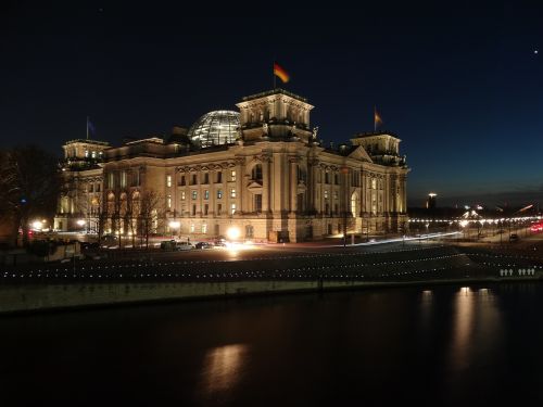 Reichstagas,  Vokietija,  Berlynas,  Parlamentas,  Naktis,  Pastatas,  Šurprizas,  Orientyras,  Struktūros,  Kapitalas,  Miestas
