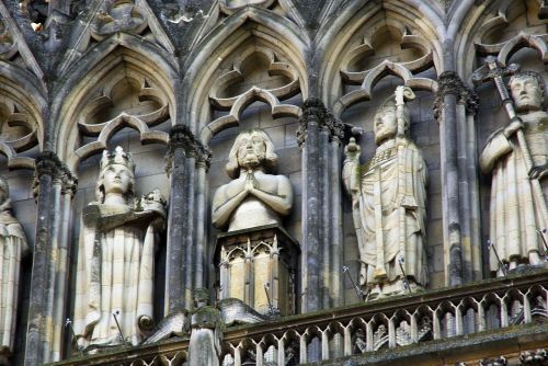 Reimsas, Katedra, Skulptūros, Statulos, Karalių Galerija, Gotikos Architektūra, Religija, Šventųjų