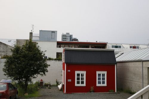 Reikjavikas, Miesto Centras, Iceland, Mažai Raudona Namelis