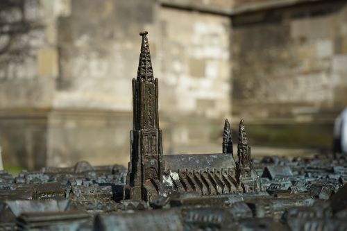 Palengvėjimas, Metalas, Ulmi Katedra, Münsteris, Miesto Vaizdas, Miestas, Peizažas, Modelis