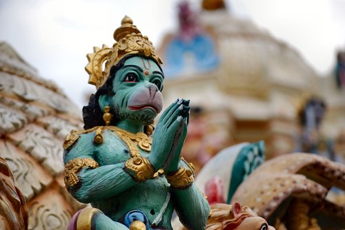 Religija,  Induizmas,  Beždžionė Dievas,  Hanumanas,  Statula