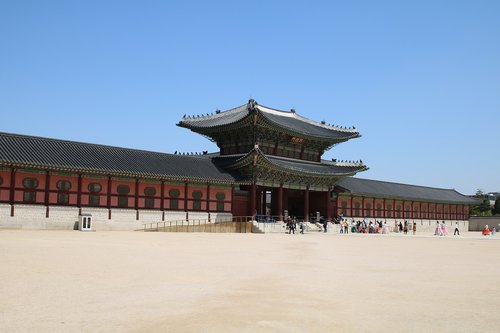 Korėjos Respublika,  Korėja,  Seulas,  Gyeongbok Rūmai,  Uždraustasis Miestas,  Turizmas,  Korean,  Kultūros Vertybė,  Tradicinis