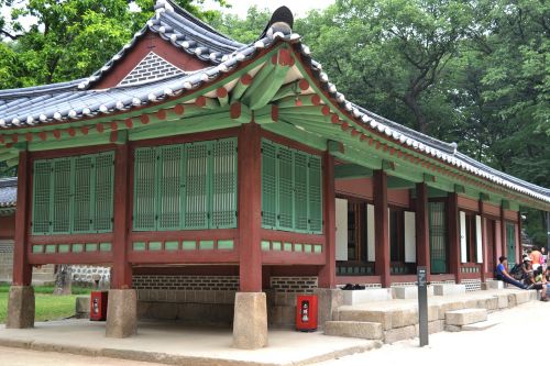 Korėjos Respublika, Jongmyo Šventovė, Stogo Čerpė, Tradicinis, Namai, Pranešimas