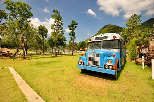 Retro Autobusas,  Sunkvežimis,  Automobilis,  Kraštovaizdis,  Transporto Priemonė