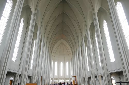 Reikjavikas, Bažnyčia, Hallgrímskirkja, Lankytinos Vietos, Architektūra, Orientyras, Balta, Iceland