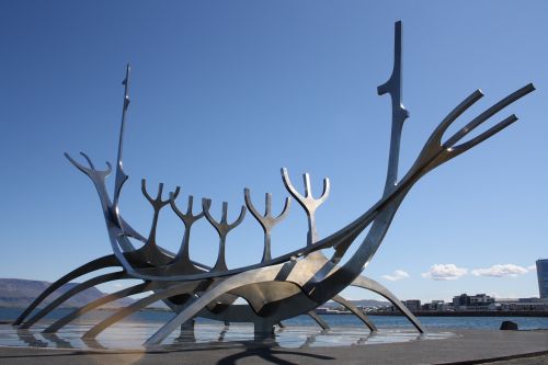 Reikjavikas, Iceland, Skulptūra, Kapitalas, Solfar, Saulės Laivas, Orientyras