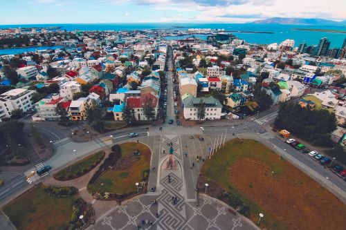 Reikjavikas, Iceland, Miestas, Miesto, Architektūra, Pastatai, Miesto Panorama, Vaizdingas, Turizmas, Lauke, Vaizdas, Vista, Hdr