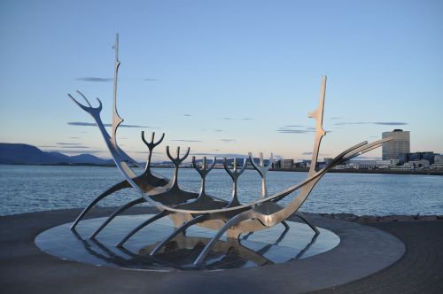 Reikjavikas, Islandija, Nava, Skulptūra, Viking, Solfa, Saulės Keliautojas, Jon Gunnar Aaronsson