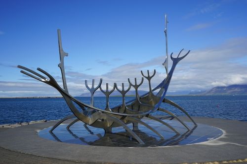 Reikjavikas, Skulptūra, Menas, Promenade, Islandija, Kūrinys, Jon Gunnar Aaronsson