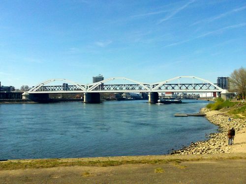 Rheinbrücke, Rinas, Upės Kraštovaizdis, Ludwigshafen