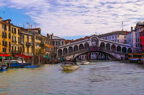 Rialto Tiltas,  Venecija,  Italija,  Architektūra,  Istorinis Centras,  Statyba,  Rialto,  Tiltas,  Canale Grande,  Nemokama Iliustracijos