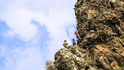 Ribes De Freser,  Ispanija,  Kalnų,  Skaliarinė,  Eskalavimas,  Alpinizmas,  Summit,  Didelis,  Garbėtroška,  Žmonių,  Nuotykis