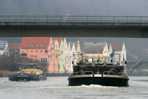 Riedenburg, Nuo Eismo, Pagrindinis Duobutės Kanalas, Altmühl Slėnis, Laivai, Laivyba, Frachtschiff, Uosto Eilė, Bavarija