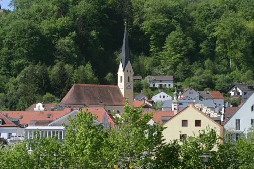 Riedenburg, Bažnyčia, Miestas, Niederbayern, Altmühl Slėnis, Altmühltal Gamtos Parkas