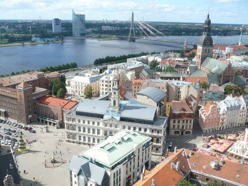 Riga, Latvia, Architektūra, Miestas, Kapitalas, Baltiškas, Miestas, Kelionė, Orientyras, Viduramžių, Turizmas, Bažnyčia, Istorinis, Upė, Kraštovaizdis