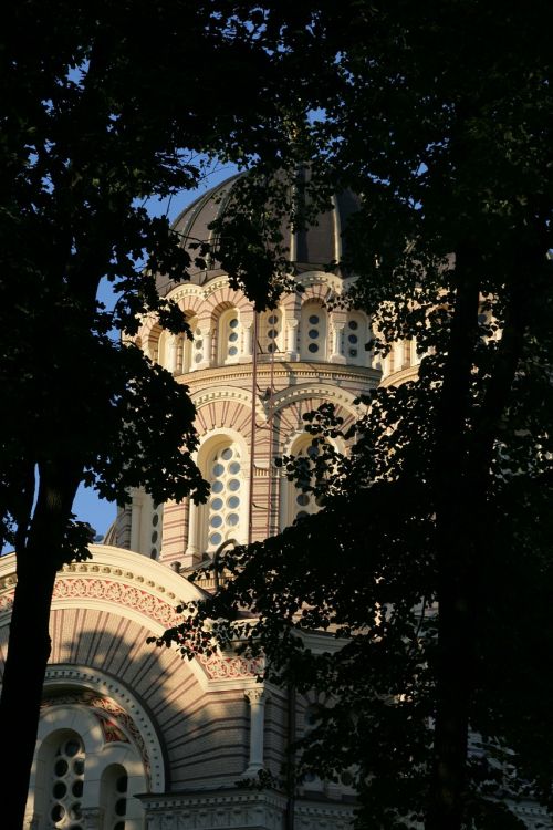 Riga, Miestas, Architektūra, Pastatas, Bažnyčia, Latvia