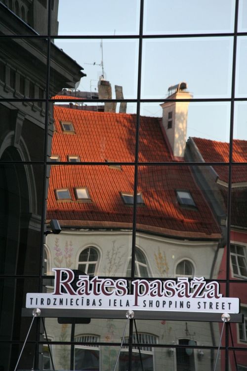 Riga, Miestas, Architektūra, Pastatas, Veidrodis, Stiklas, Latvia
