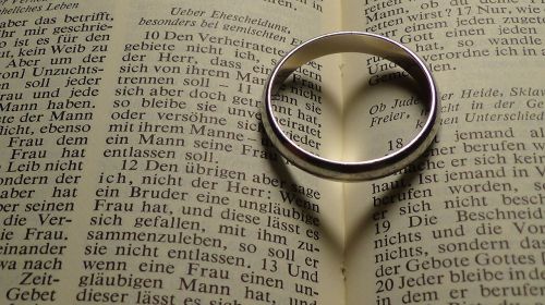 Žiedas, Širdis, Biblija, Vestuvinis Žiedas, Vestuvės, Santuoka, Meilė, Tuoktis