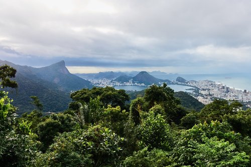 Rio De Žaneiras,  Brazilija,  Atostogos,  Pasaulyje Garsaus,  Kraštovaizdis,  Panorama,  Atogrąžų Miškai,  Debesys,  Spalva,  Nuotaika