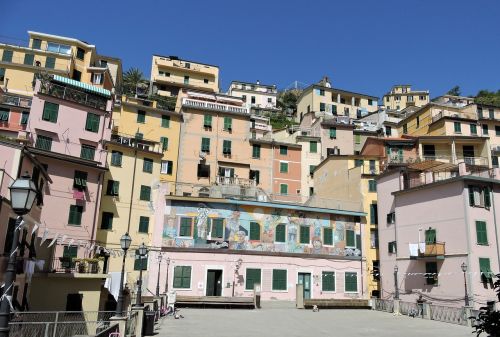 Riomaggiore, Namai, Spalva, Ligurija, Italy, Spalvos, Cinque Terre, Spalvinga