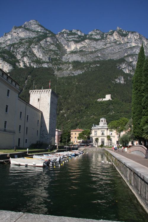Riva, Italy, Ežero Garda, Valtys, Šventė, Kalnai