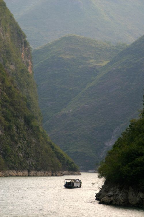 Jangdzės Upė, Jiujiang, Gorge, Kanjonas, Rokas, Upė, Vanduo, Kraštovaizdis, Kalnai, Tiltas, Vanduo Veikia, Kinija