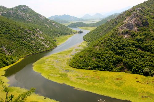 Upė, Crnojevića, Montenegro, Kalnai, Kraštovaizdis, Slėnis, Juodas Kalnas