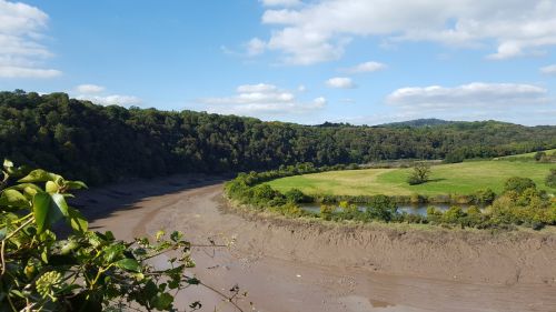 Upė, Wye, Chepstow, Kraštovaizdis, Monmouthshire