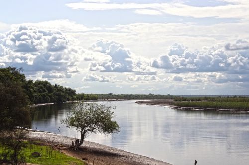 Upė, Gamta, Vanduo, Kraštovaizdis, Kelionė, Natūralus, Žalias, Vaizdingas, Lauke, Mediena, Afrika