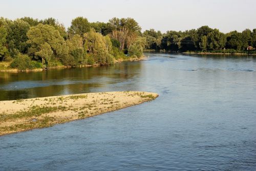 Upė, Vanduo, Vakaras, Panorama, Lauke, Gamta