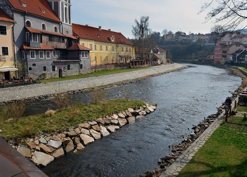 Upė, Čekų, Krumlov, Vaizdas