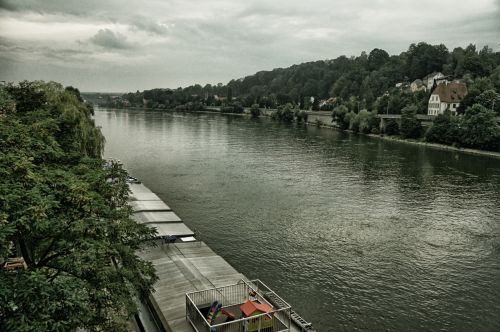 Upė,  Baržos,  Passau,  Vokietija,  Upės Ir Baržos