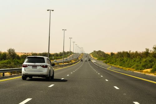 Kelias, Kelionė, Gatvė, Automobilis, Uae, Dubai