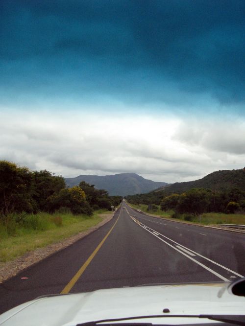 Kelias, Afrika, Safari, Jeep, Dangus, Mėlynas