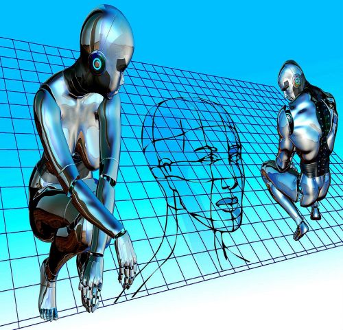 Robotai, Kiborgai, Skaitmeninis, Technologija, Ateitis, Mašina, Robotas, Kompiuteris, Mokslas, Žvalgyba, Mechaninis, Cybernetic, Virtualus, Elektronika, Charakteris