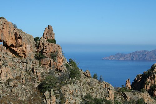 Roche,  Akmenys,  Jūra,  Kraštovaizdis,  Scena,  Mėlyna,  Kalnų,  Korsikiečių