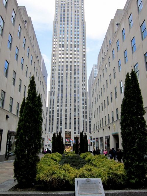 Rockefeller Centras, Niujorkas, Miestas, Turizmas, Kelionė, Atostogos, Usa, Jungtinės Valstijos