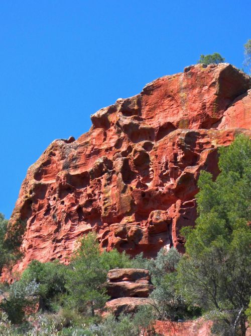 Akmenys, Raudonasis Smiltainis, Anksčiau, Raudonos Uolos, Erozija, Erozijos Tekstūra, Smiltainis