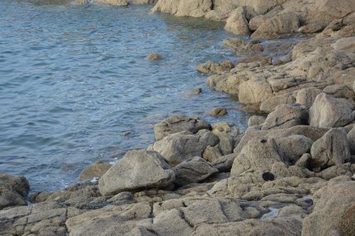 Akmenys, Jūra, Gamta, Brittany, Dinard, Promenada, France
