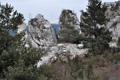 Akmenys,  Aukštumų,  Žiemos,  Lenkija,  Mirsk