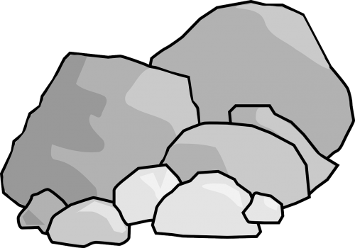 Akmenys, Rieduliai, Rokas, Nemokama Vektorinė Grafika
