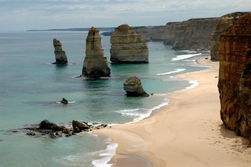 Akmenys, 12 Apaštalų, Puikus Okeaninis Kelias, Victoria Australia, Pakrantė, Kranto Linija, Pritraukimas, Vaizdingas