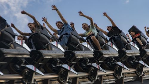 Rollercoaster, Coaster, Europapark, Kalneliai, Tema, Linksma, Parkas, Vokietija