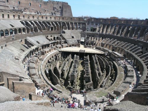 Romėnų Koliziejus, Roma, Italy, Gladiatorius, Orientyras, Senovės, Kolosas